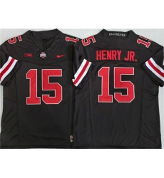 Men's Ohio State Buckeyes #15 Chris Henry Jr Black 2025 F.U.S.E. Limited Stitched Jersey