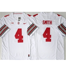 Men's Ohio State Buckeyes #4 Jeremiah Smith White F.U.S.E. Limited Stitched Jersey