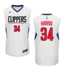 Youth Adidas Los Angeles Clippers #34 Tobias Harris Swingman White Home NBA Jersey