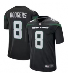 Men's New York Jets #8 Aaron Rodgers Black 2023 Vapor Untouchable Stitched Nike Limited Jersey