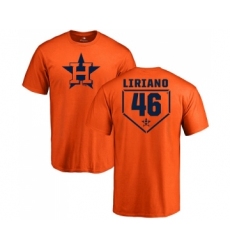 MLB Nike Houston Astros #46 Francisco Liriano Orange RBI T-Shirt