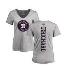 MLB Women's Nike Houston Astros #50 J.R. Richard Ash Backer T-Shirt