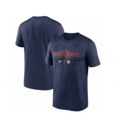 Men's Houston Astros 2021 Navy World Series Collection Dugout Baseball T-Shirt