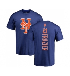 MLB Nike New York Mets #21 Todd Frazier Royal Blue Backer T-Shirt