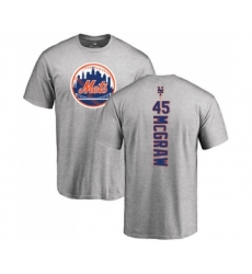 MLB Nike New York Mets #45 Tug McGraw Ash Backer T-Shirt