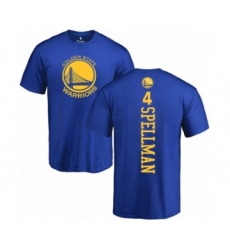 Basketball Golden State Warriors #4 Omari Spellman Royal Blue Backer T-Shirthirt
