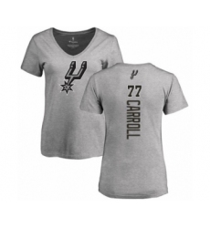 Basketball Women's San Antonio Spurs #77 DeMarre Carroll Ash Backer T-Shirt