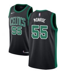 Men's Nike Boston Celtics #55 Greg Monroe Swingman Black NBA Jersey - Statement Edition