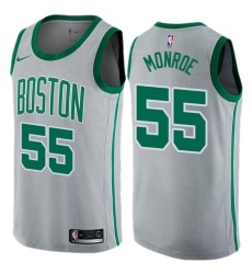 Women's Nike Boston Celtics #55 Greg Monroe Swingman Gray NBA Jersey - City Edition
