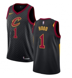 Youth Nike Cleveland Cavaliers #1 Rodney Hood Authentic Black NBA Jersey Statement Edition