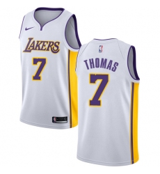Youth Nike Los Angeles Lakers #7 Isaiah Thomas Swingman White NBA Jersey - Association Edition