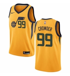 Women's Nike Utah Jazz #99 Jae Crowder Authentic Gold NBA Jersey Statement Edition