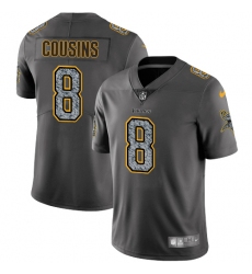 Men's Nike Minnesota Vikings #8 Kirk Cousins Gray Static Vapor Untouchable Limited NFL Jersey