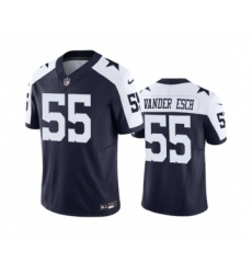 Men's Nike Dallas Cowboys #55 Leighton Vander Esch Navy 2023 F.U.S.E. Vapor Limited Stitched Football Jersey