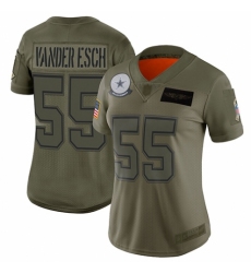 Women's Dallas Cowboys #55 Leighton Vander Esch Limited Camo 2019 Salute to Service Football Jersey