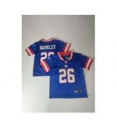 Toddlers New York Giants #26 Saquon Barkley Royal Vapor Untouchable Classic Stitched Jersey