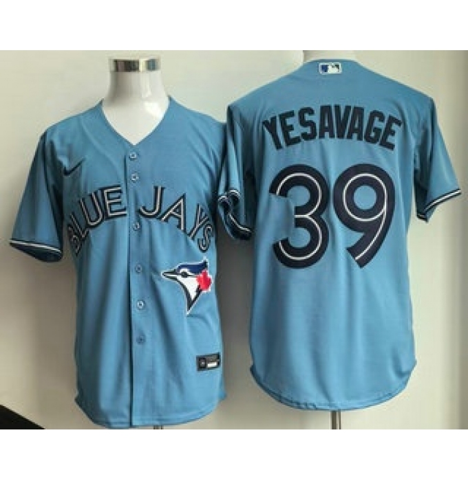 Men's Toronto Blue Jays #39 Trey Yesavage Light Blue Cool Base Jersey