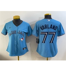 Youth Toronto Blue Jays #77 Louis Varland Blue Stitched Baseball Jersey