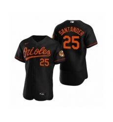 Men's Baltimore Orioles #25 Anthony Santander Nike Black Authentic 2020 Alternate Jersey