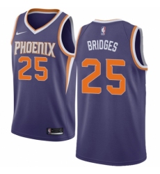 Youth Nike Phoenix Suns #25 Mikal Bridges Swingman Purple NBA Jersey - Icon Edition