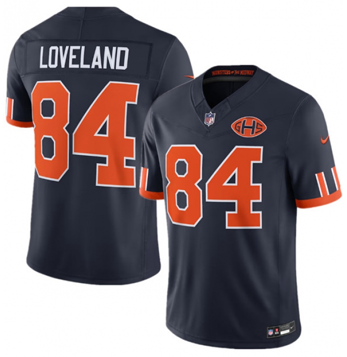 Men's Chicago Bears #84 Colston Loveland Navy 2026 F.U.S.E. Rivalries Collection Limited Football Stitched Jersey