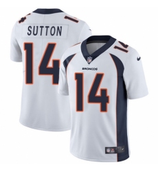 Youth Nike Denver Broncos #14 Courtland Sutton White Vapor Untouchable Limited Player NFL Jersey