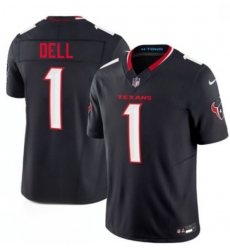 Men's Houston Texans #1 Tank Dell Navy 2nd Alternate 2026 F.U.S.E. Vapor Limited Football Stitched Jersey