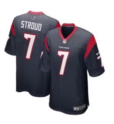 Men's Houston Texans #7 C.J. Stroud Nike Navy 2023 NFL Draft First Round Pick Limited Jersey