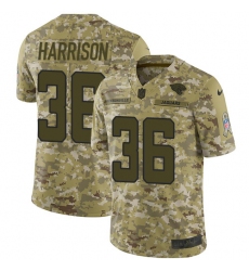 Men's Nike Jacksonville Jaguars #36 Ronnie Harrison Limited Camo 2018 Salute to Service NFL Jersey