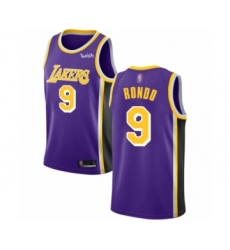 Women's Los Angeles Lakers #9 Rajon Rondo Authentic Purple Basketball Jersey - Statement Edition
