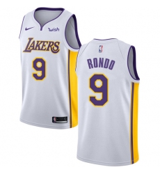 Women's Nike Los Angeles Lakers #9 Rajon Rondo Swingman White NBA Jersey - Association Edition