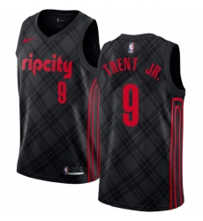 Youth Nike Portland Trail Blazers #9 Gary Trent Jr. Swingman Black NBA Jersey - City Edition