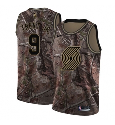 Youth Nike Portland Trail Blazers #9 Gary Trent Jr. Swingman Camo Realtree Collection NBA Jersey
