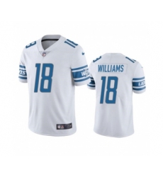 Men's Detroit Lions #18 Jameson Williams White Vapor Untouchable Limited Stitched Jersey