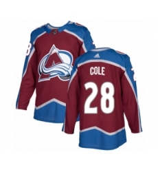 Youth Adidas Colorado Avalanche #28 Ian Cole Premier Burgundy Red Home NHL Jersey