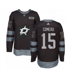 Men's Adidas Dallas Stars #27 Erik Condra Authentic Black 1917-2017 100th Anniversary NHL Jersey