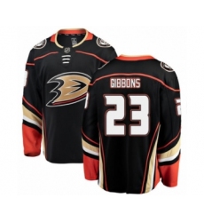 Youth Anaheim Ducks #23 Brian Gibbons Authentic Black Home Fanatics Branded Breakaway NHL Jersey