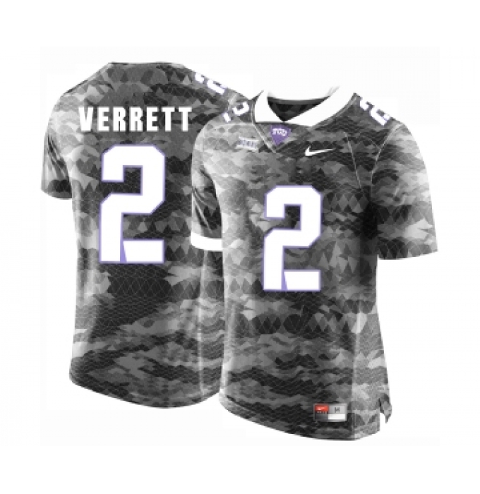 TCU Horned Frogs 2 Jason Verrett Gray College Football Limited Jersey