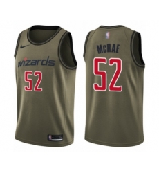 Youth Washington Wizards #52 Jordan McRae Swingman Green Salute to Service Basketball Jersey
