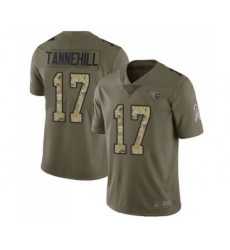 Youth Tennessee Titans #17 Ryan Tannehill Limited Olive Camo 2017 Salute to Service Football Jersey