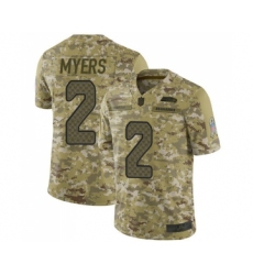 Youth Seattle Seahawks #2 Jason Myers Limited Camo 2018 Salute to Service Football Jersey