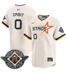 Men's Houston Astros #0 Kaleb Ort Cream 2025 City Connect Limited Stitched Baseball Jersey