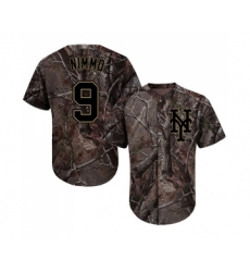 Youth New York Mets #9 Brandon Nimmo Authentic Camo Realtree Collection Flex Base Baseball Jersey