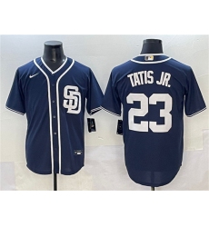 Men's San Diego Padres #23 Fernando Tatis Jr. Navy Cool Base Stitched Baseball Jersey