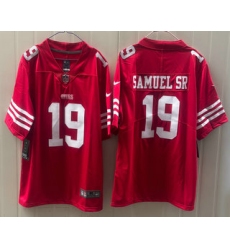Men's San Francisco 49ers #19 Deebo Samuel Sr Limited Red Vapor Jersey