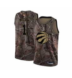 Men's Toronto Raptors #1 Patrick McCaw Swingman Camo Realtree Collection 2019 Basketball Finals Bound Jersey