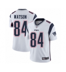 Men's New England Patriots #84 Benjamin Watson White Vapor Untouchable Limited Player Football Jersey