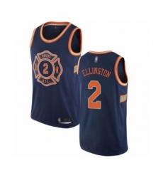 Women's New York Knicks #2 Wayne Ellington Swingman Navy Blue Basketball Jersey - City Edition