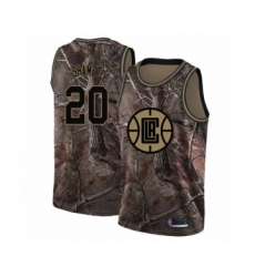 Youth Los Angeles Clippers #20 Landry Shamet Swingman Camo Realtree Collection Basketball Jersey