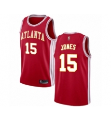 Men's Atlanta Hawks #15 Damian Jones Authentic Red Basketball Jersey Statement Edition